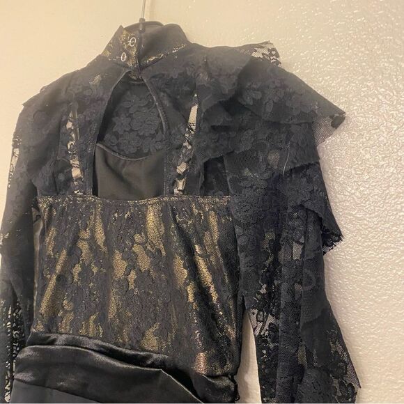 Weissman dance costume menswear BOHEMIAN RHAPSODY SL10547 black MC 10/12 - Picture 4 of 11